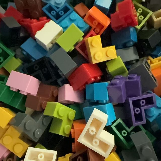 JIAJIALE DIY Bausteine Nachfüllpack aus Kunststoff, 20 Teile in Braun, pädagogisches Assemblage Bau Spielzeug für Kinder, kompatibel mit 2357 - Bild 1