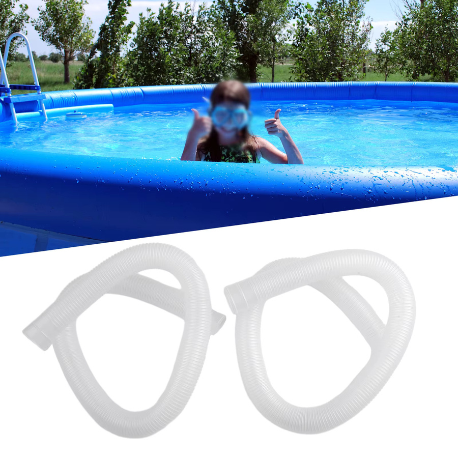 2er-Set Intex Ersatzschläuche für Poolpumpen, 1-1/4 Zoll (3,17 cm), Farbe Blau - Bild 1