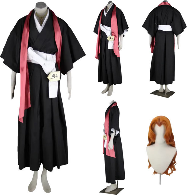 wow chan Bleach Matsumoto Rangiku Cosplay Kostüm Perücke, bunt/mehrfarbig - Bild 1