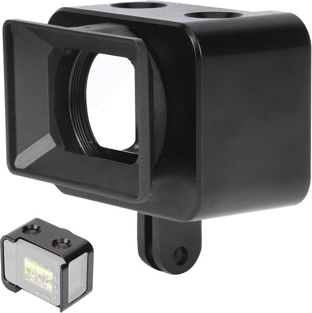 CosyHome PU387B Kamera Schutzkäfig aus Aluminiumlegierung mit UV-Filter Objektivhaube für Sportkameras in Schwarz - Bild 1