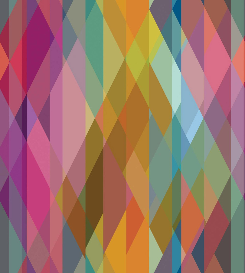Cole & Son Tapete Prism mit abstraktem geometrischem Design in Mehrfarbig (Vlies) - Bild 1