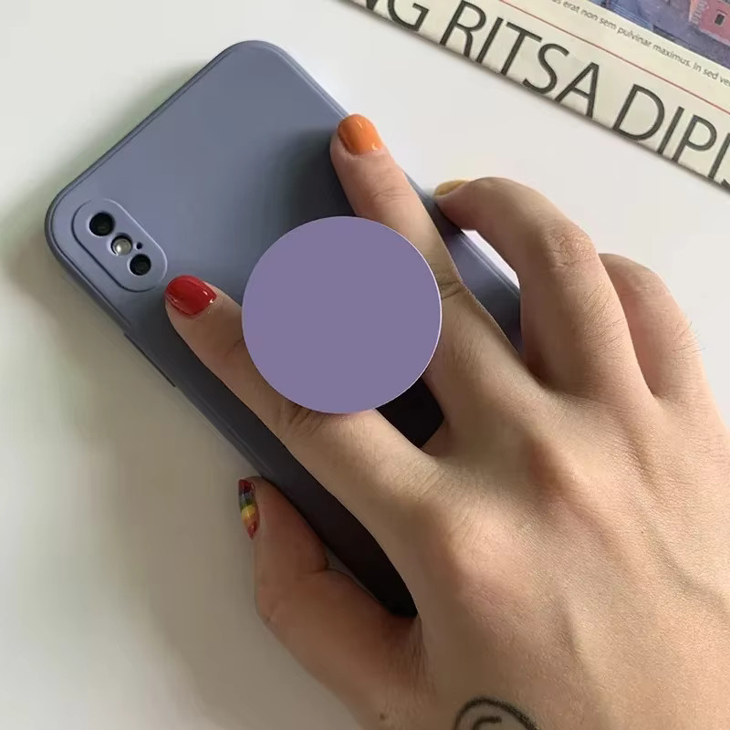 Tok Handyhalter runder Fingergriff faltbarer und erweiterbarer Telefonständer für iPhone, Huawei und Xiaomi in Grün und Multicolour - Bild 3