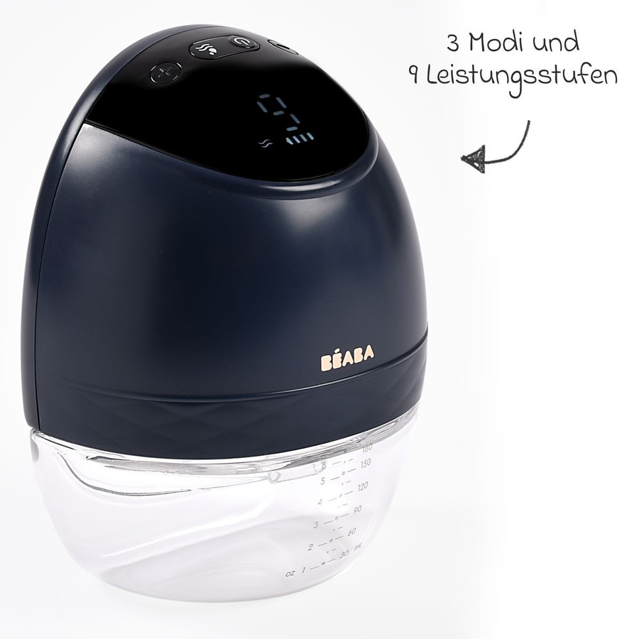 Beaba Elektrische Milchpumpe Hands-free in Nachtblau, BPA-frei und wiederaufladbar - Bild 2