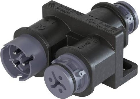 Wieland Electric Verteiler 4L.030.1141.4 in Grau und Schwarz - Bild 1