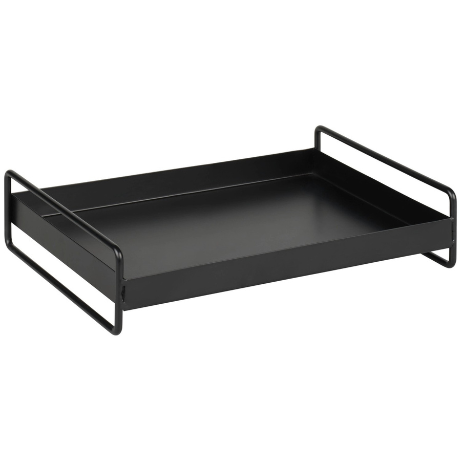 Mömax Dekotablett Leona Schwarz aus Metall, Rechteckig, B: 20,0 cm, T: 20,0 cm, H: 1,0 cm - Bild 2