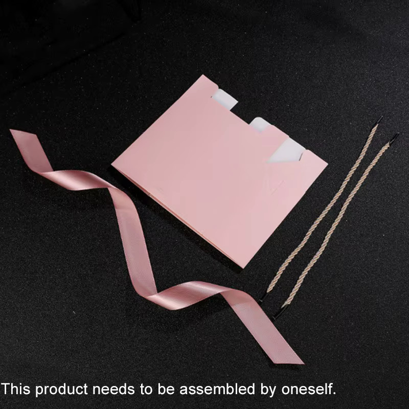 IFITU PUBO Pralinenschachtel mit Bändern aus Papier in Rosa für Hochzeiten, Geburtstage und Dankeschön-Geschenke - Bild 3