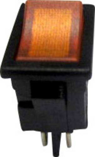TRU Components Wippschalter TC-R13-73C-02 Schwarz 250 V/AC 6A 2 x Aus/Ein rastend - Bild 1