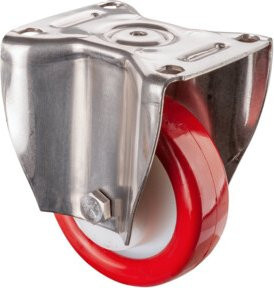 BS Schwerlastrollen aus Edelstahl in Silber (HS110.B27.128) - Bild 1