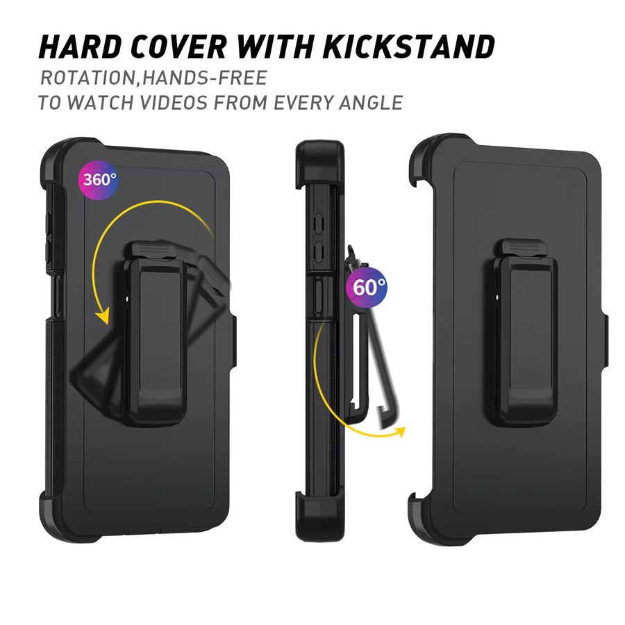 Defender Handyhülle im OTT-Stil für Samsung Galaxy A57 A37 A27 A17 A07 A56 A36 A26 A16 A06 A55 A35 A25 A15 A05S 4G 5G mit Gürtelclip in Schwarz, Blau und Grün - Bild 2
