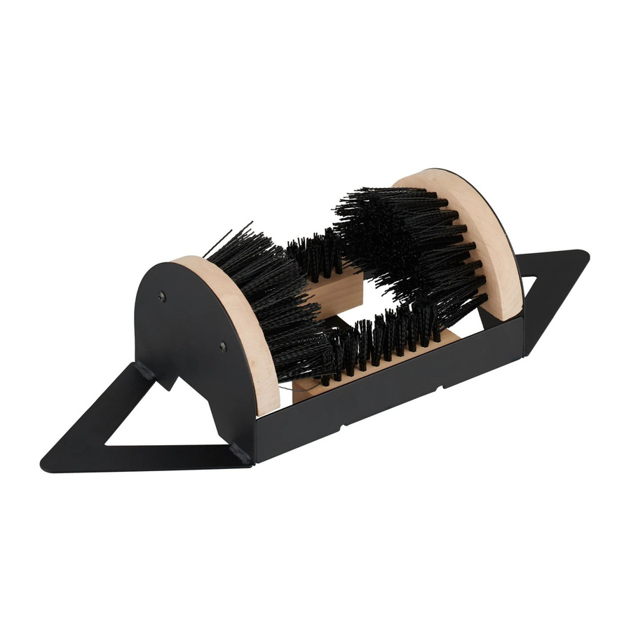 Relaxdays Schuhabstreifer aus Holz in Schwarz, rutschfest, B/T/H: 23 x 11,5 x 15,5 cm - Bild 2