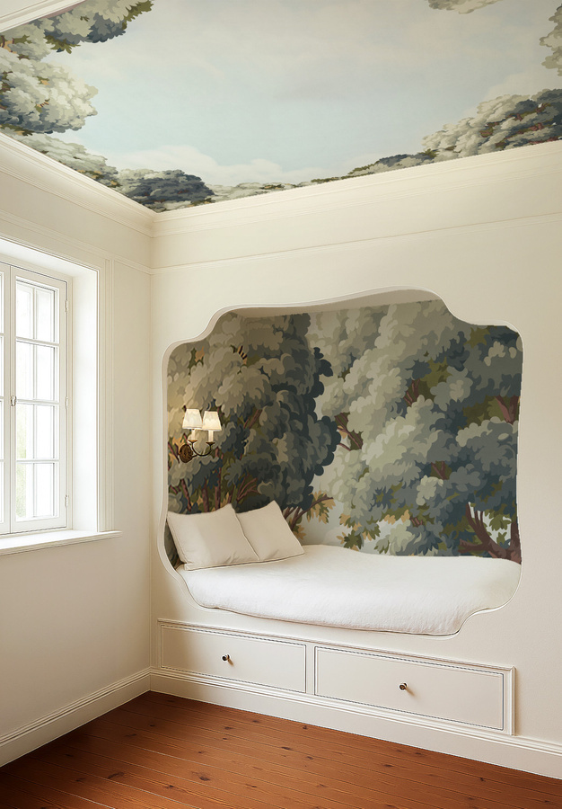 Isidore Leroy Wandtapete Mural Clairière in Mehrfarbig Modernes Design aus Papier - Bild 2
