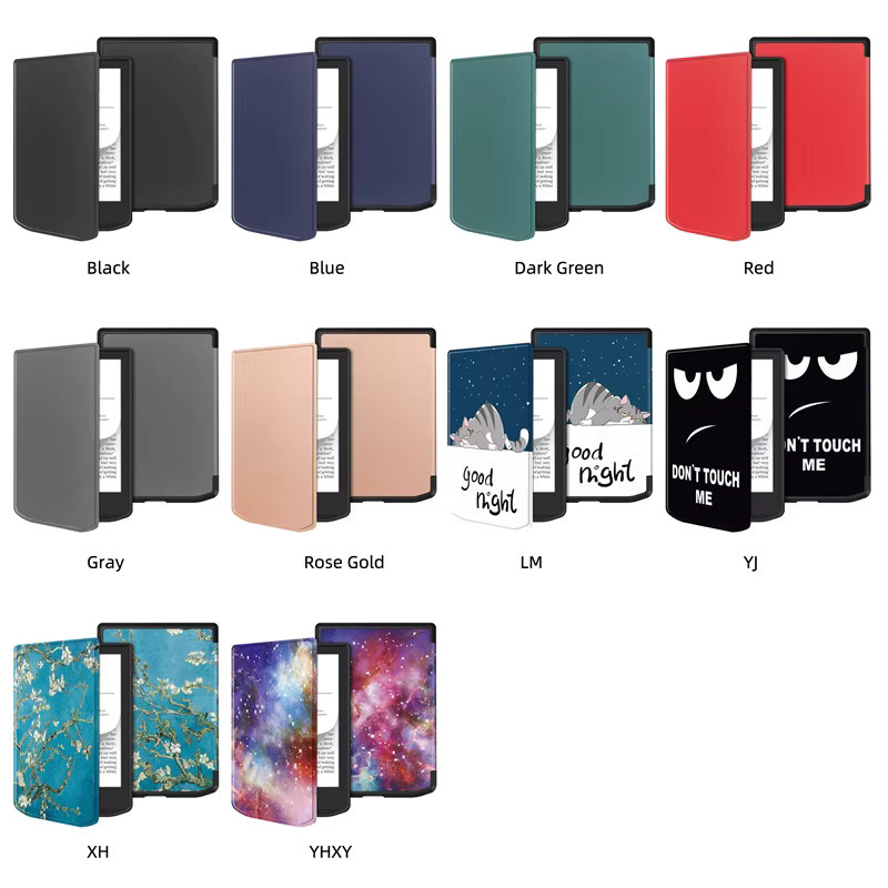 YOUQEEC Schutzhülle für PocketBook Verse Lite Pro Color 6 Zoll eBook Smart Case in Grau mit TPU-Rückseite - Bild 4