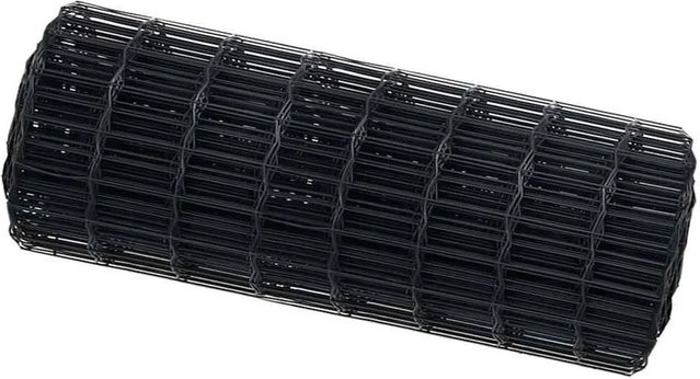 vidaXL Eurozaun Grau aus PVC-beschichtetem Eisen, Höhe: 60 cm, Länge: 10 m - Bild 1