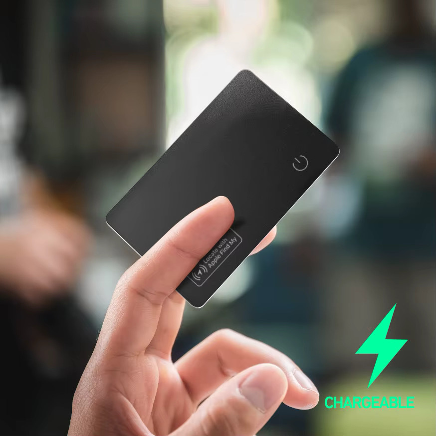 Kabelloser Smart Mini-Tag Geldbörsen-Locator mit Ladefunktion für iPhone-Geräte, Schwarz - Bild 3