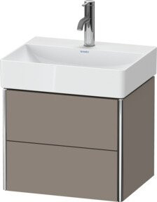 Duravit Waschtischunterschrank Compact XSquare wandhängend mit 2 Schubladen, B/T/H: 48,4 x 39,0 x 39,7 cm - Bild 1