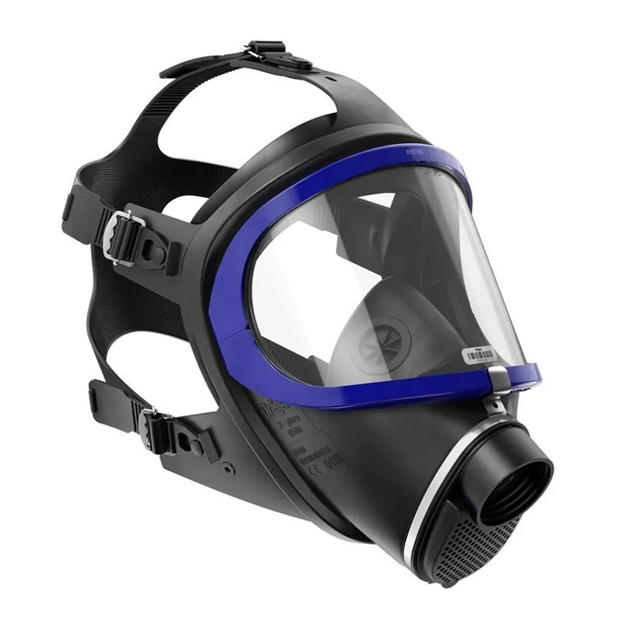 Dräger Atemschutzmaske X-plore 6300 Vollmaske in Schwarz mit Sprechmembran und Universalgröße - Bild 2