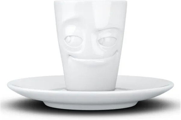 Fiftyeight Products Espresso Tasse Verschmitzt in Weiß, 80 ml - Bild 1