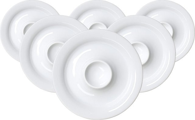 Ritzenhoff & Breker Eierteller Bianco aus Porzellan in Weiß, 6er Set, Durchmesser: 14,5 cm - Bild 1