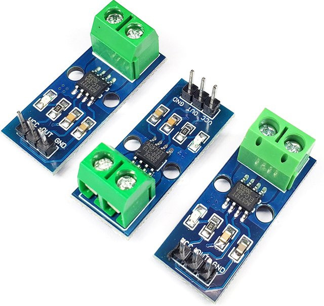 UICPAL ACS712 Hall-Effekt-Stromsensor-Modul 5A 20A 30A in Blau - Bild 1