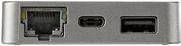 StarTech.com USB-C Multiport Adapter Mini Dockingstation mit 4K HDMI, VGA, Ethernet und USB-C in Schwarz und Grau - Bild 1