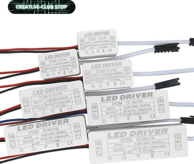DT&ZM LED Treiber 250mA DC Netzteil für LED Beleuchtung DIY - Bild 1