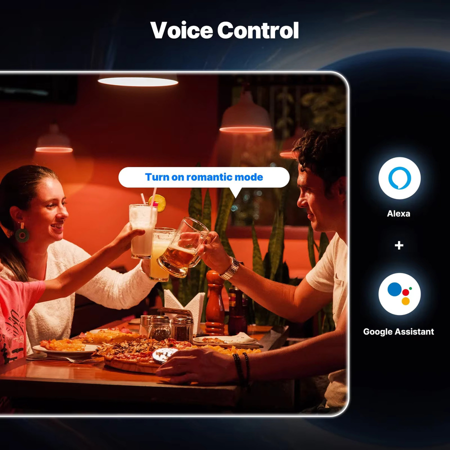 MOES Smart LED-Birne ST64 mit Tuya Zigbee/Matter WiFi, RGB-Farben, biologischem Rhythmus und Musikszenenmodus zur drahtlosen Steuerung - Bild 4
