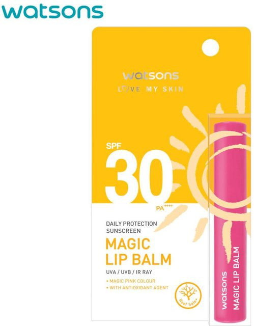 Watsons Love My Skin Daily Protection Sunscreen Magic Lip Balm, SPF 30, 1,7 g, beige - Bild 1