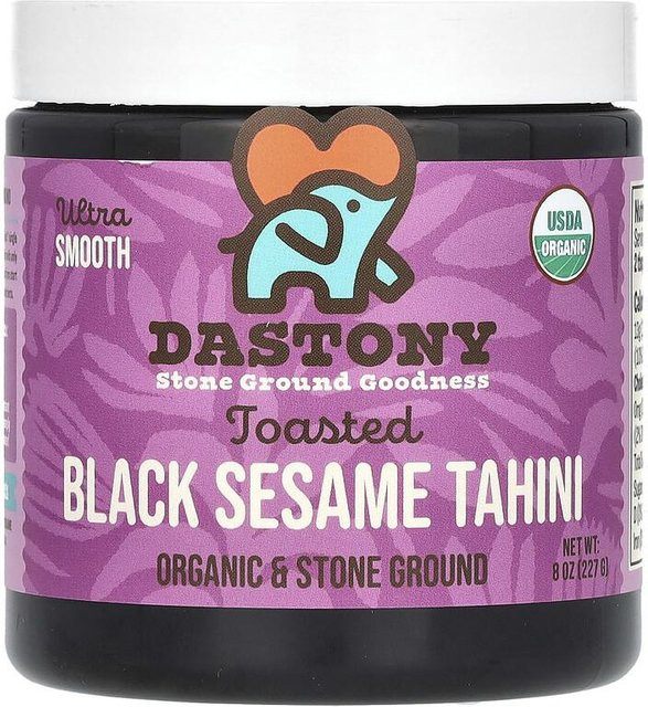 Rworld Wellness Tahini Bio gerösteter schwarzer Sesam ultra-cremig 227 g - Bild 1