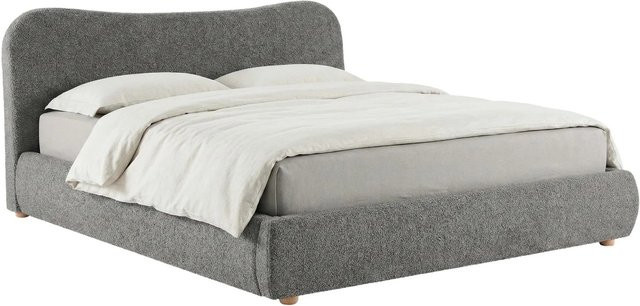 DELUKE Polsterbett OLE Doppelbett mit Stauraum und Lift-up-Funktion in Dunkelgrau, H x B x T: 100 x 200 x 224 cm - Bild 1