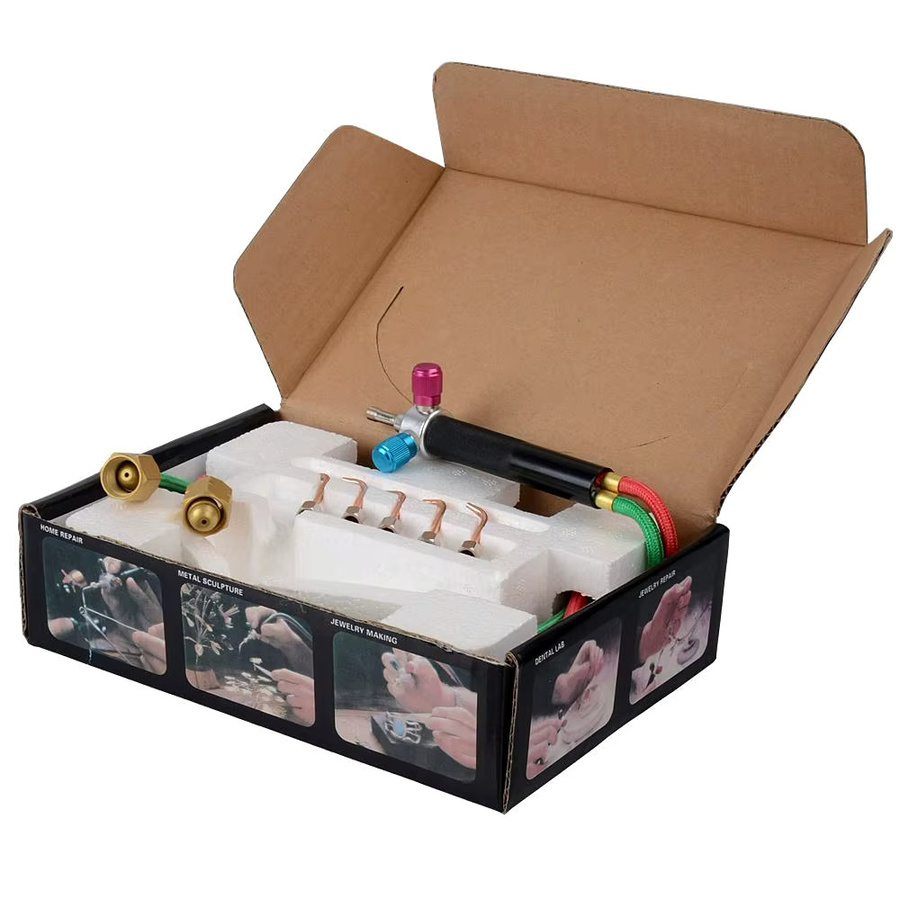 PHYHOO Mini-Schweißbrenner Set mit 5 Spitzen in Multicolour für Schmuckarbeiten - Bild 4