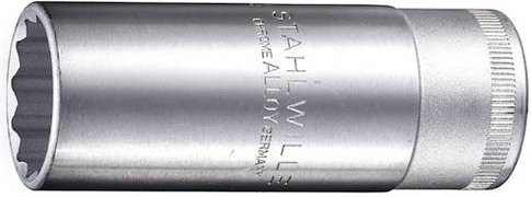 Stahlwille Steckschlüsseleinsatz 1/2 Zoll 12-kant SW 19mm Länge 83mm silber - Bild 1
