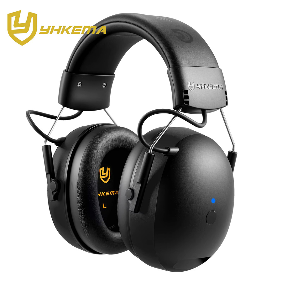 YHKEMA Bluetooth 6.0 Kopfhörer mit Lärmreduzierung und Gehörschutz für Musik und Sicherheit in Schwarz oder Gelb - Bild 7