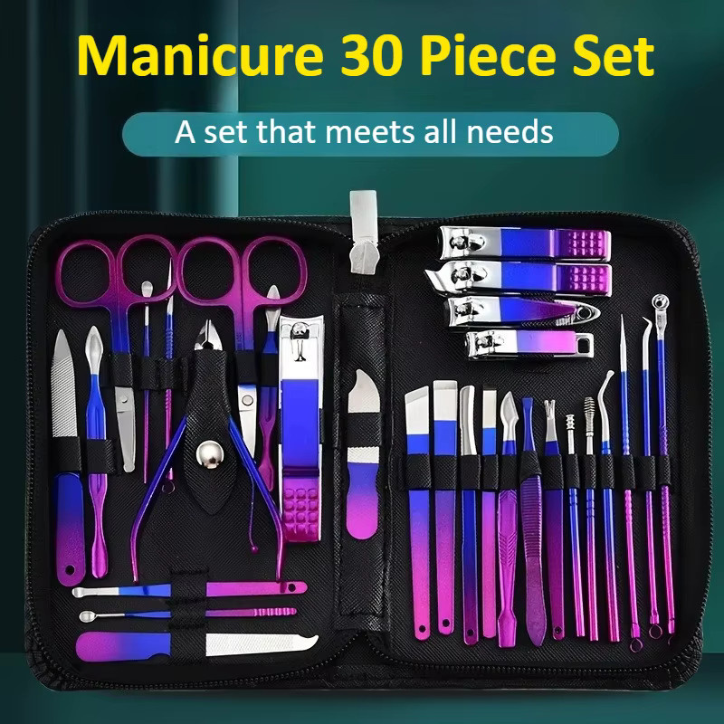 Ouriner Maniküre-Set, 30-teiliges Nagelknipser-Set aus Edelstahl, Unisex - Bild 2
