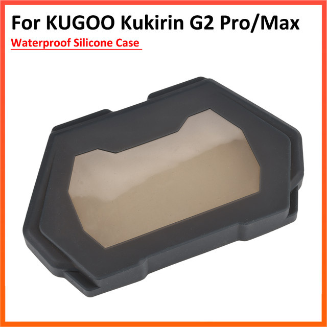 Wasserdichte Silikonhülle in Schwarz für KUGOO KUKIRIN G2 PRO und G2 MAX Elektroroller als Display- und Armaturenbrett-Schutzhülle - Bild 1