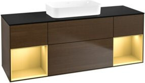 V&B Waschtischunterschrank Finion in Lackoptik, B/T/H: 160 x 60,3 x 50,1 cm - Bild 1