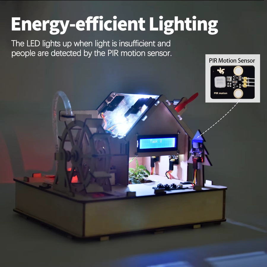 Keyestudio Smart Eco-Friendly House Starter Kit für Arduino in Multicolour mit C++-Programmierung als DIY-Elektronik Lernset - Bild 3