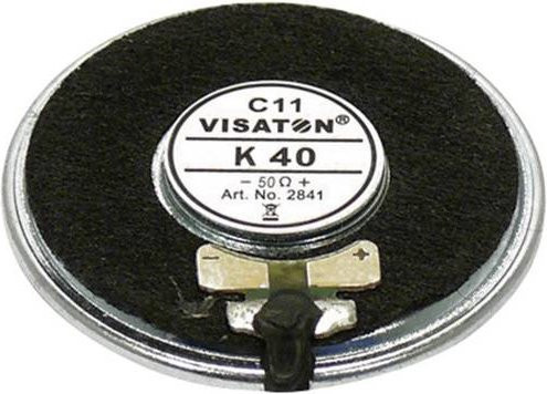 Visaton K 40 Kleinlautsprecher Schwarz 1W 50 Ohm 4cm - Bild 1
