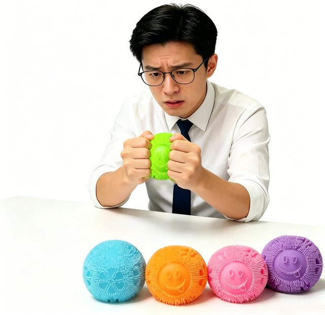 Meade Plüsch-Spielzeugball, Rosa, Bunt, Plüsch / Textil - Bild 1