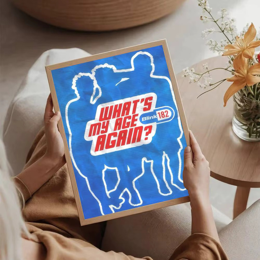 Kayou Wandkunst Poster B-Blink 182 Rockband in HD-Qualität für deine nordische Heimdekoration - Bild 4