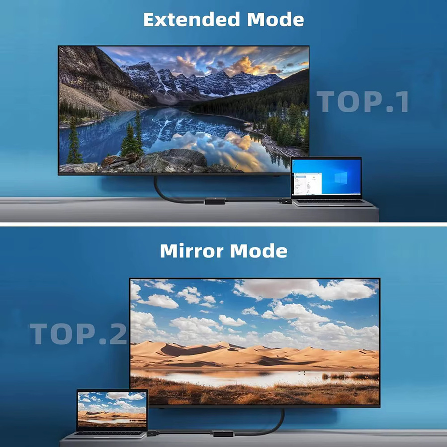 KOJESHUN VGA zu HDMI Konverter mit Audio-Adapter für Full HD 1080P, tragbare Video Box für Projektor, Notebook, PC und HDTV in Schwarz oder Weiß - Bild 3