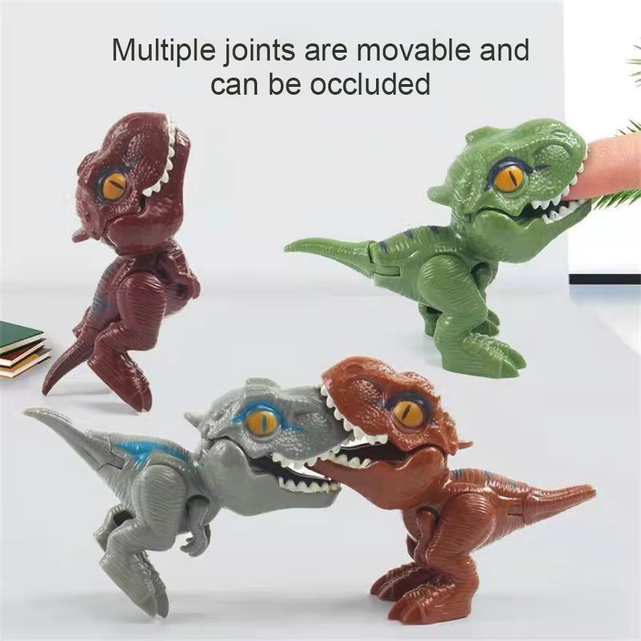 Haifeng Tyrannosaurus Dinosaurier Finger Hand Puppe, Kunststoff, Bunt - Bild 4