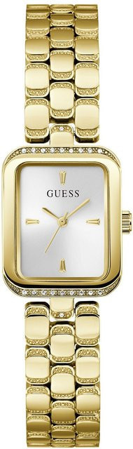 Guess Damenuhr Isla, Quarz, Edelstahl, Silber, Zirkonia, Kristall - Bild 1