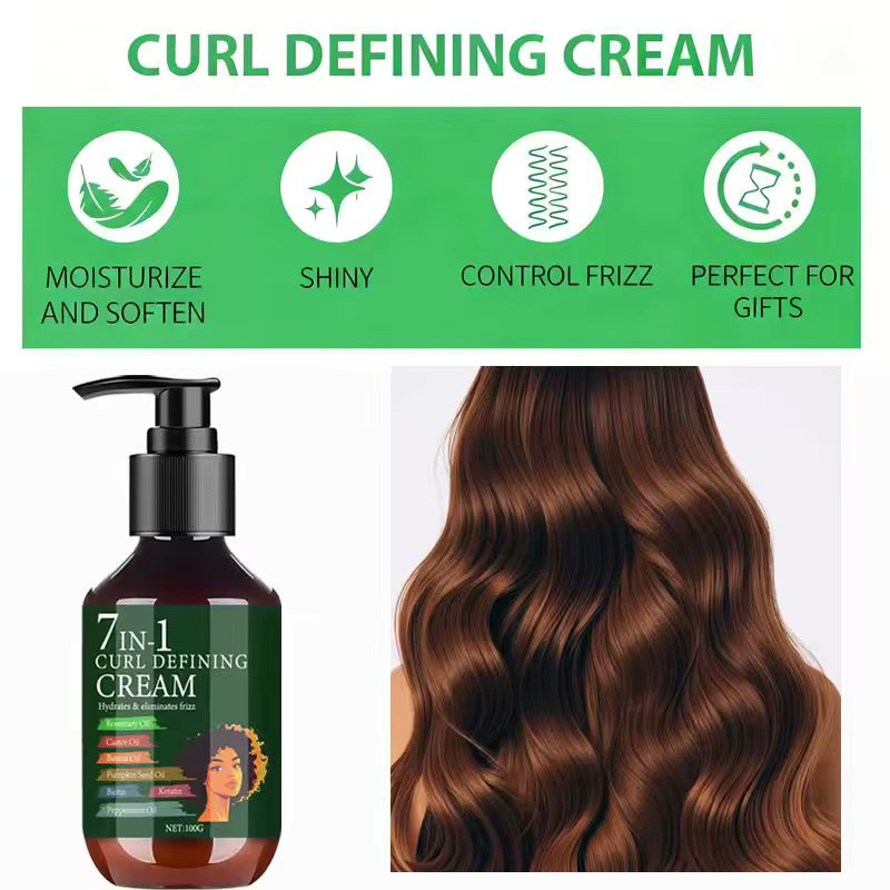 Water Ice Levin Curl Defining Cream, 100 g, mit Rosmarinöl und Rizinusöl - Bild 3