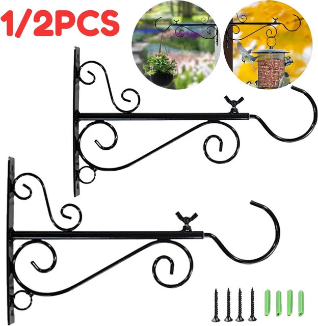APWIKOGER Hängender Pflanzkorb aus Metall für Balkon, Terrasse und Garten - Bild 1