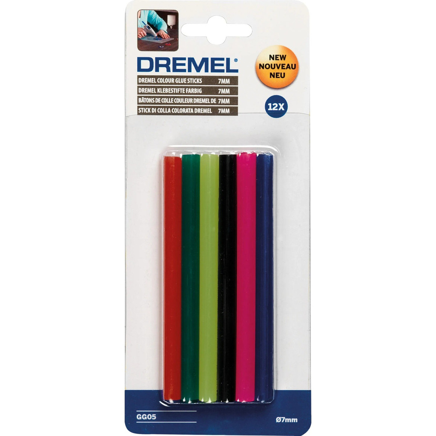 Dremel Farb-Klebestifte für Heißklebepistolen, Mehrfarbig, 7 mm - Bild 2