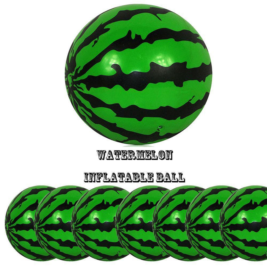 Aufblasbarer Poolball in Wassermelonenform für Strand und Party, Durchmesser: 22 cm - Bild 6