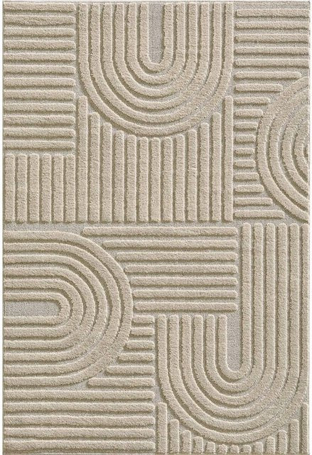 Ayyildiz Kurzflorteppich Art 1121 in Beige mit Boho-Design, Breite: 60 cm, Länge: 110 cm - Bild 1