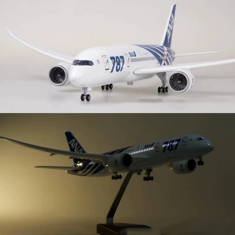 ZOCO B787 All Nippon Airways ANA Airlines Flugzeugmodell, 1:130, mit Licht und Rädern - Bild 2