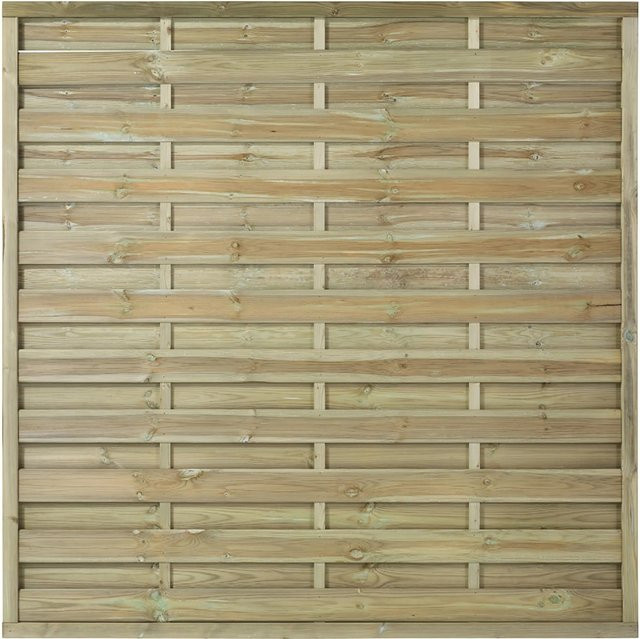 Plus Holz Sichtschutzzaun Bergen aus Nadelholz, druckimprägniert, B/H: 180 x 180 cm - Bild 1