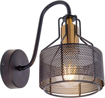 Näve Wandleuchte Foro in Schwarz aus Metall, B/H/T: 13,5 x 132 x 22 cm - Bild 1